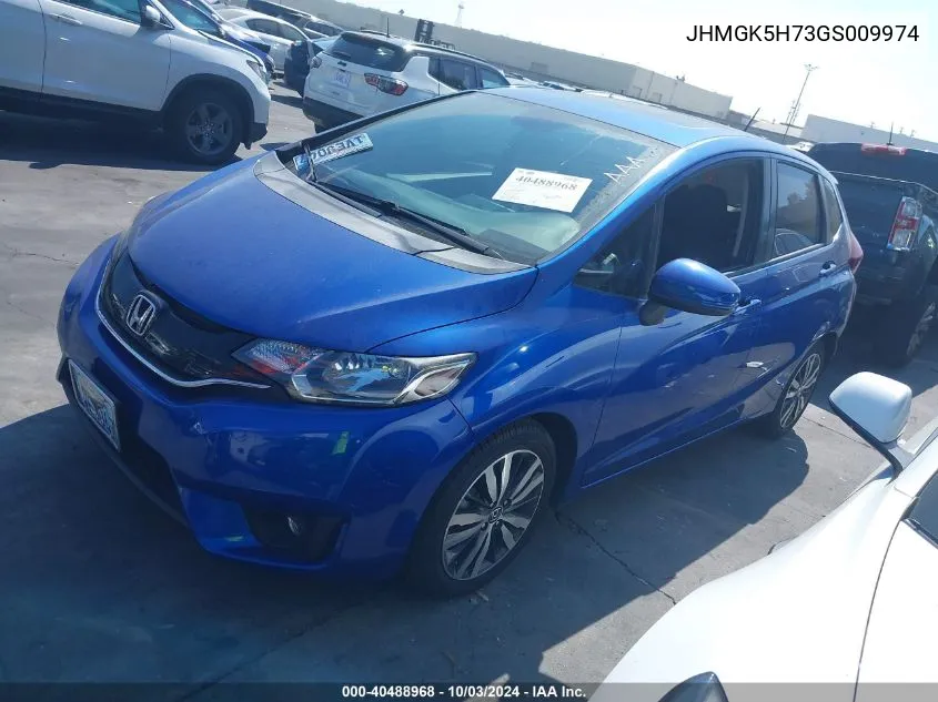 2016 Honda Fit Ex VIN: JHMGK5H73GS009974 Lot: 40488968