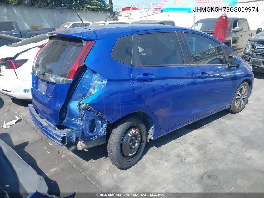 2016 Honda Fit Ex VIN: JHMGK5H73GS009974 Lot: 40488968