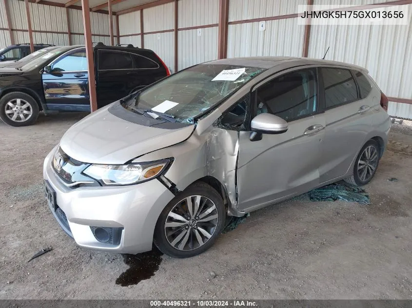 2016 Honda Fit Ex VIN: JHMGK5H75GX013656 Lot: 40496321