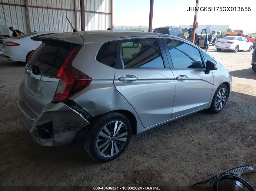 2016 Honda Fit Ex VIN: JHMGK5H75GX013656 Lot: 40496321