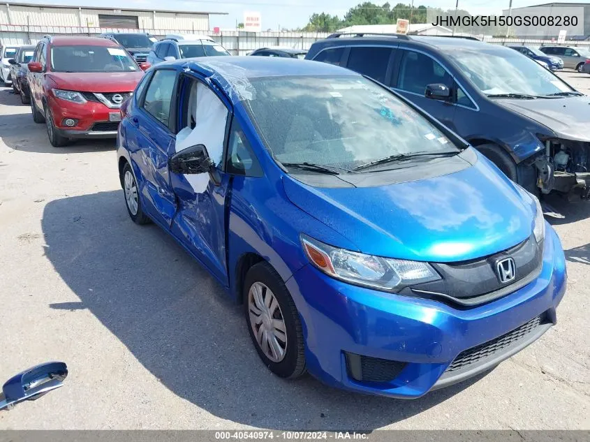 2016 Honda Fit Lx VIN: JHMGK5H50GS008280 Lot: 40540974