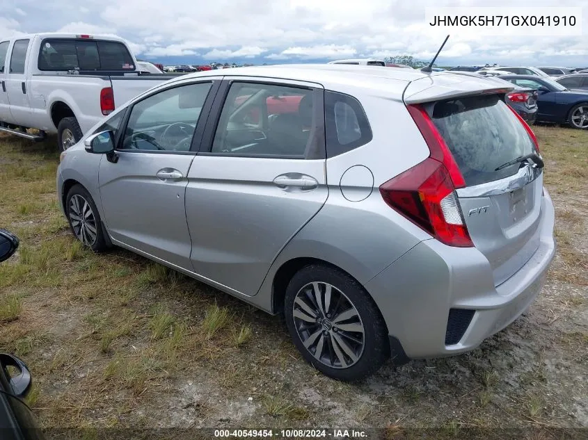 2016 Honda Fit Ex VIN: JHMGK5H71GX041910 Lot: 40549454