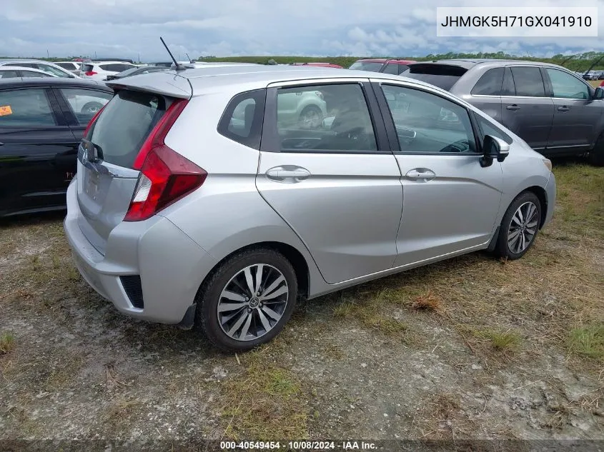 2016 Honda Fit Ex VIN: JHMGK5H71GX041910 Lot: 40549454