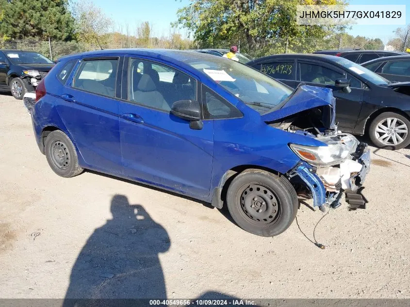 2016 Honda Fit Ex VIN: JHMGK5H77GX041829 Lot: 40549656