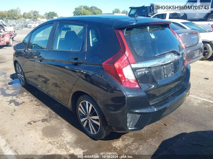 2016 Honda Fit Ex-L VIN: 3HGGK5H96GM705743 Lot: 40557148