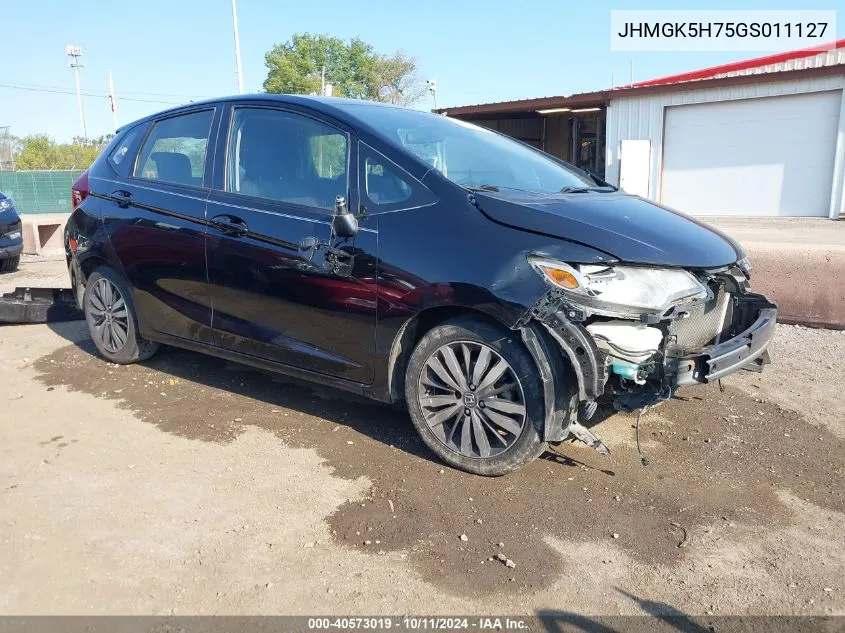 2016 Honda Fit Ex VIN: JHMGK5H75GS011127 Lot: 40573019