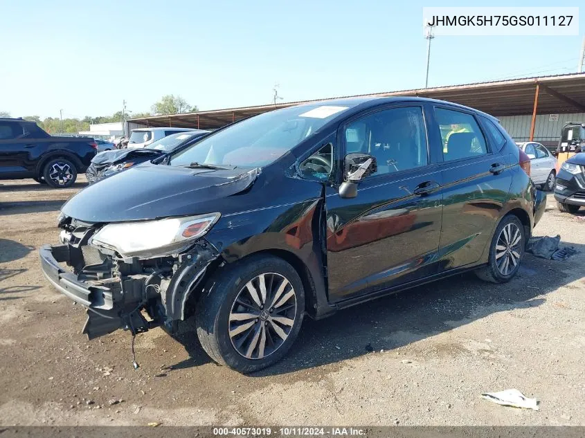 2016 Honda Fit Ex VIN: JHMGK5H75GS011127 Lot: 40573019