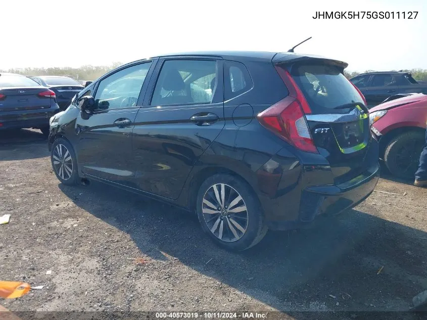 2016 Honda Fit Ex VIN: JHMGK5H75GS011127 Lot: 40573019