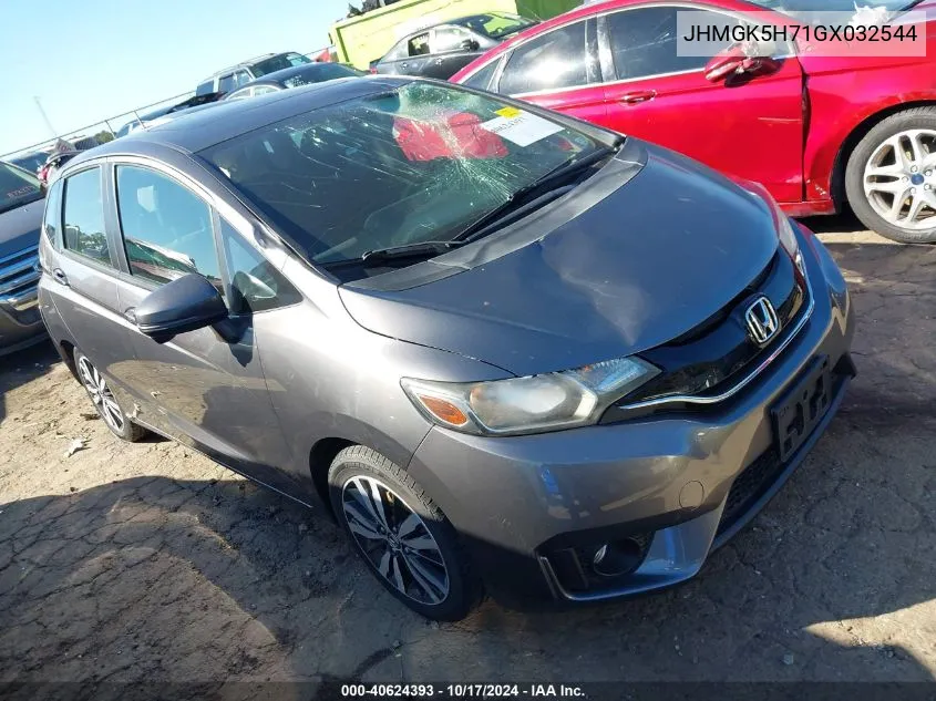 2016 Honda Fit Ex VIN: JHMGK5H71GX032544 Lot: 40624393