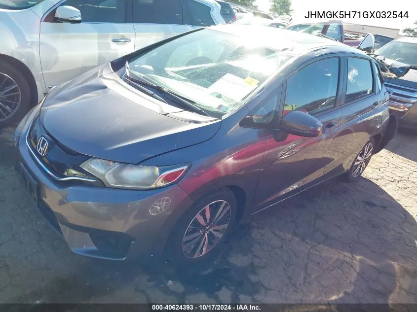 2016 Honda Fit Ex VIN: JHMGK5H71GX032544 Lot: 40624393