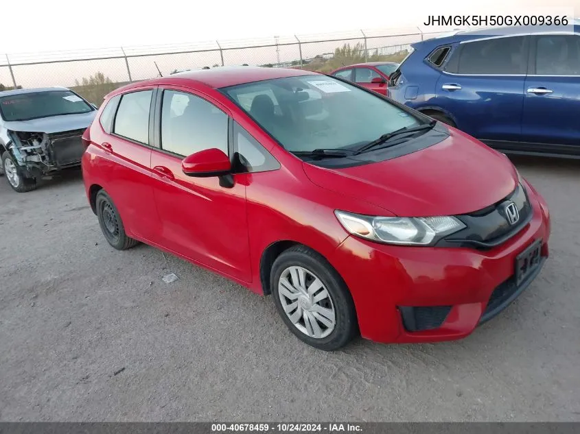 2016 Honda Fit Lx VIN: JHMGK5H50GX009366 Lot: 40678459