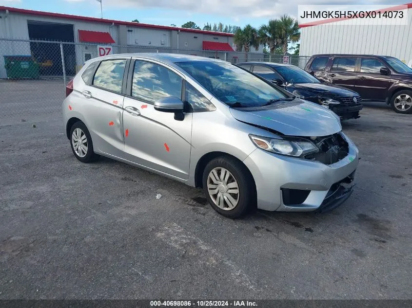 JHMGK5H5XGX014073 2016 Honda Fit Lx