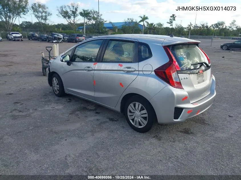 2016 Honda Fit Lx VIN: JHMGK5H5XGX014073 Lot: 40698086