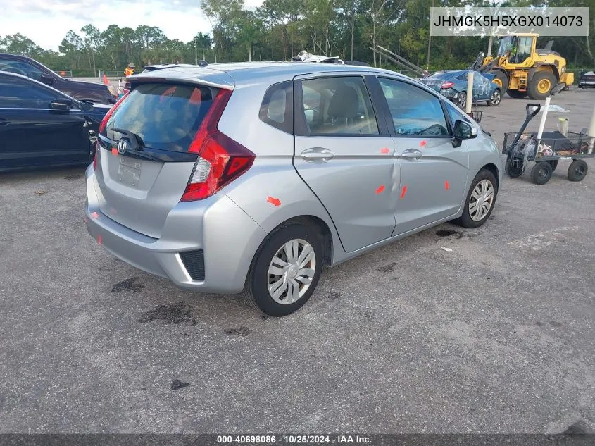 JHMGK5H5XGX014073 2016 Honda Fit Lx