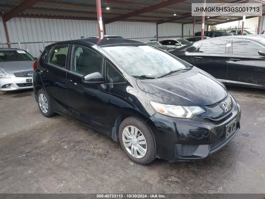 JHMGK5H53GS001713 2016 Honda Fit Lx