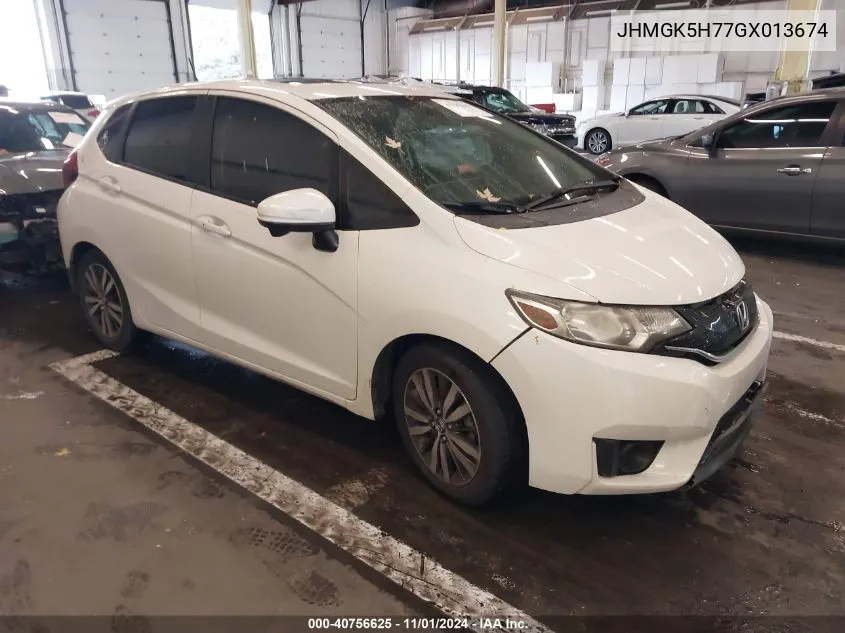 2016 Honda Fit Ex VIN: JHMGK5H77GX013674 Lot: 40756625