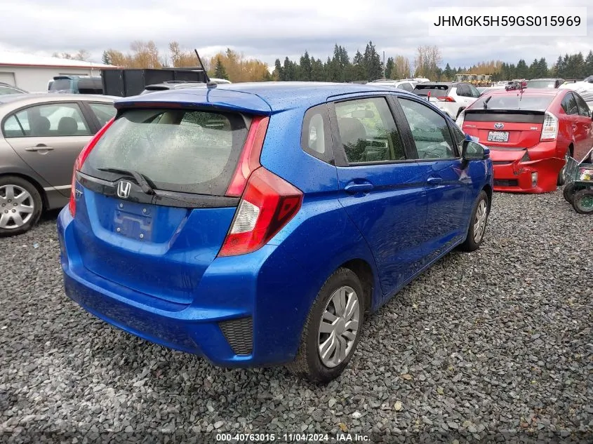 2016 Honda Fit Lx VIN: JHMGK5H59GS015969 Lot: 40763015