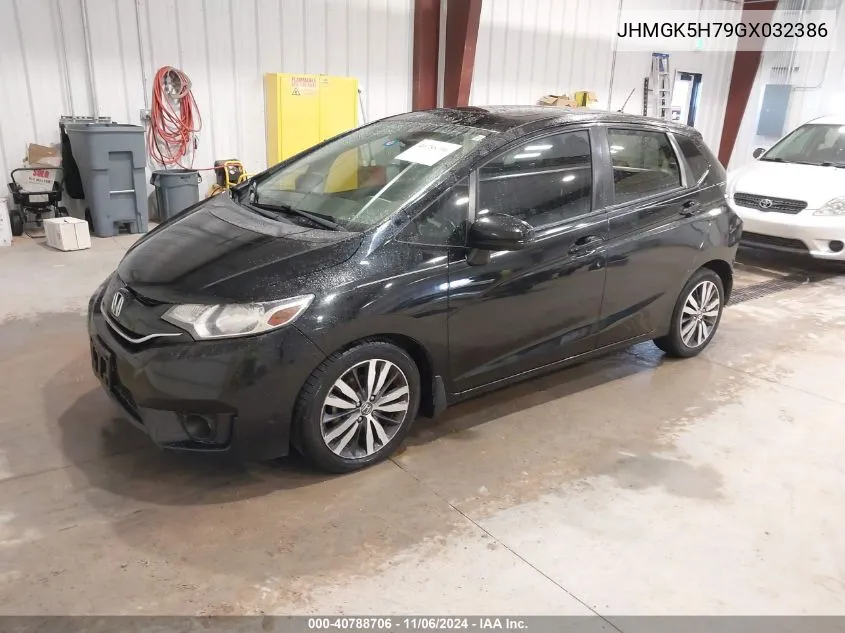 2016 Honda Fit Ex VIN: JHMGK5H79GX032386 Lot: 40788706