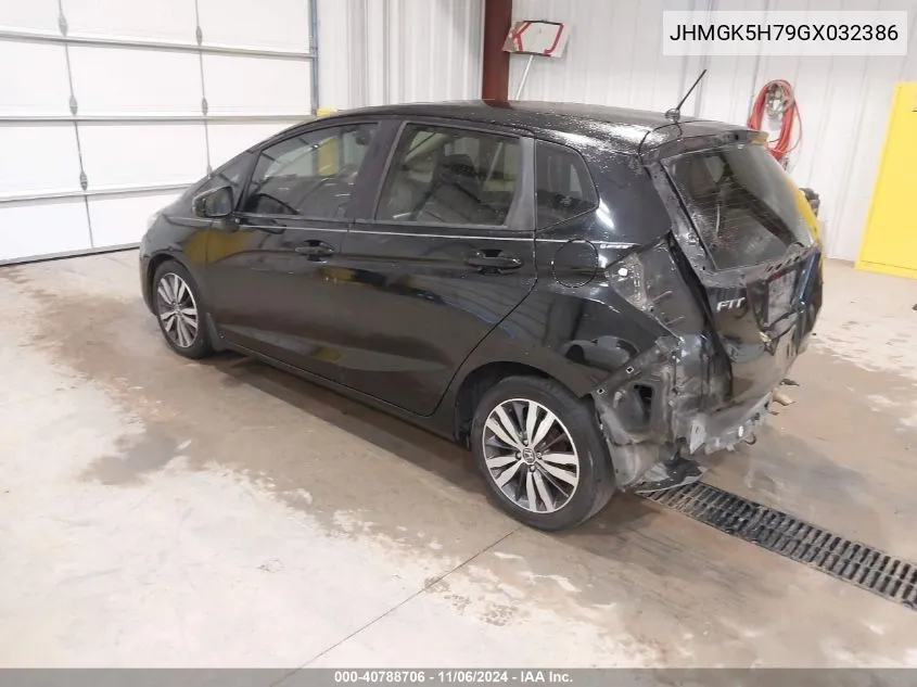 2016 Honda Fit Ex VIN: JHMGK5H79GX032386 Lot: 40788706