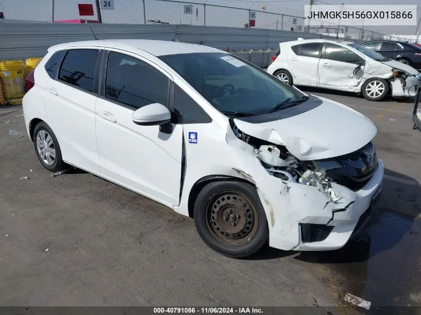 JHMGK5H56GX015866 2016 Honda Fit Lx