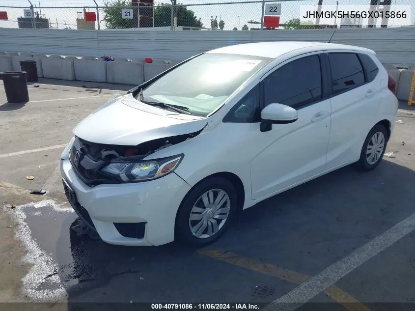 JHMGK5H56GX015866 2016 Honda Fit Lx