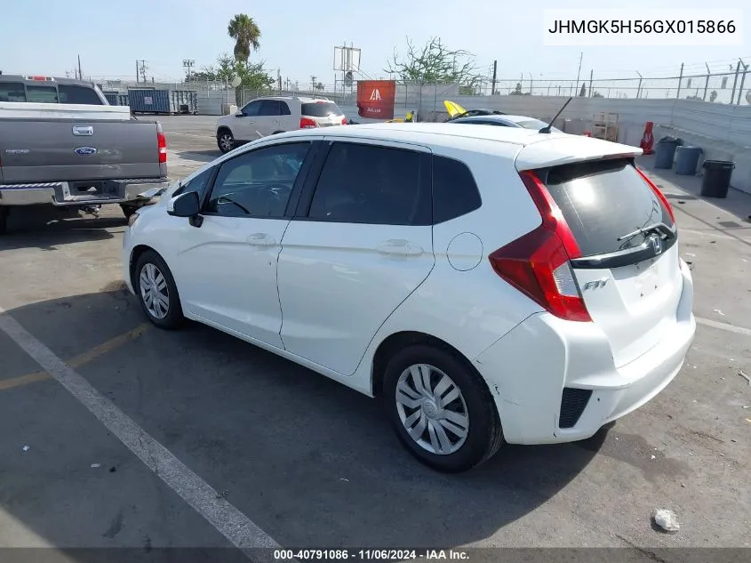 JHMGK5H56GX015866 2016 Honda Fit Lx