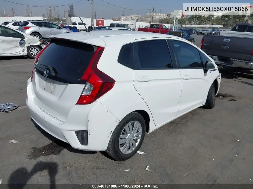 JHMGK5H56GX015866 2016 Honda Fit Lx