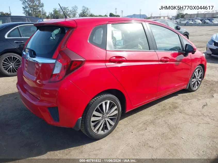 2016 Honda Fit Ex VIN: JHMGK5H77GX044617 Lot: 40791832