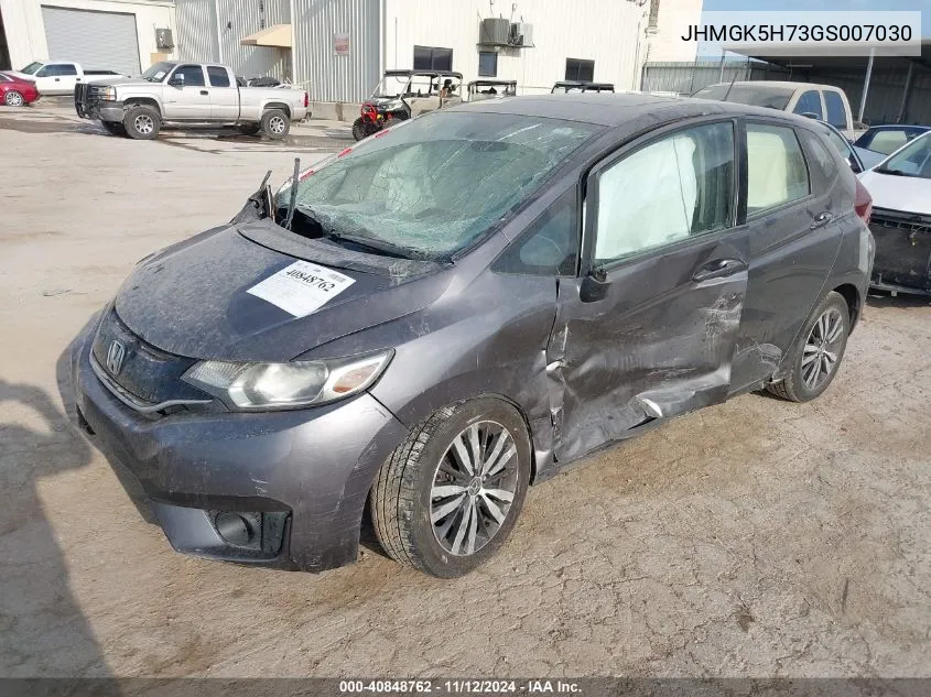 2016 Honda Fit Ex VIN: JHMGK5H73GS007030 Lot: 40848762