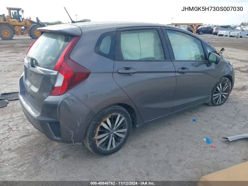 2016 Honda Fit Ex VIN: JHMGK5H73GS007030 Lot: 40848762