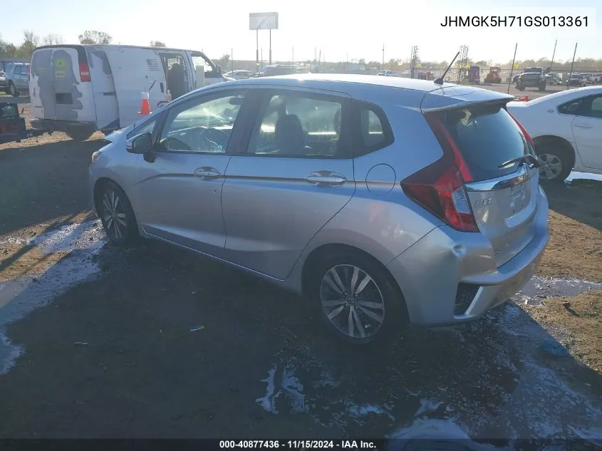 2016 Honda Fit Ex VIN: JHMGK5H71GS013361 Lot: 40877436