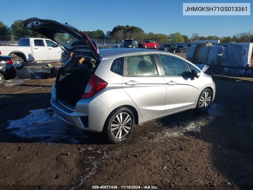 2016 Honda Fit Ex VIN: JHMGK5H71GS013361 Lot: 40877436