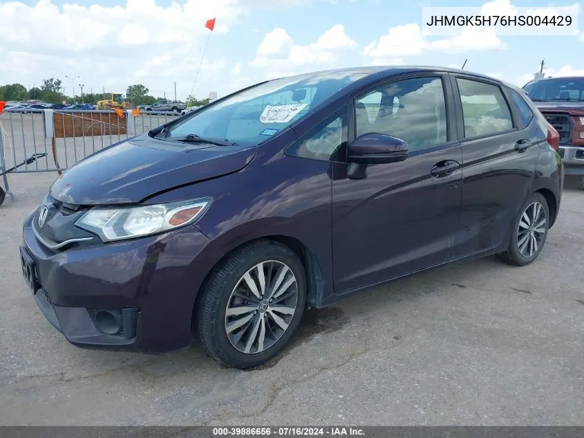 JHMGK5H76HS004429 2017 Honda Fit Ex