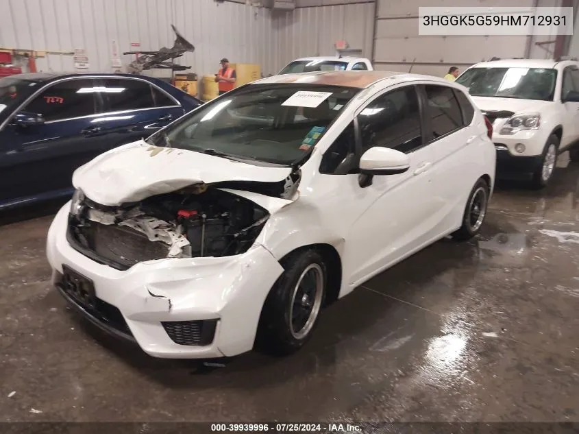 3HGGK5G59HM712931 2017 Honda Fit Lx