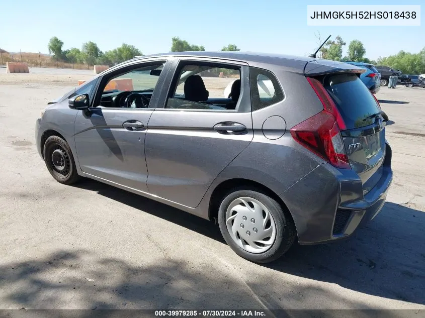 JHMGK5H52HS018438 2017 Honda Fit Lx