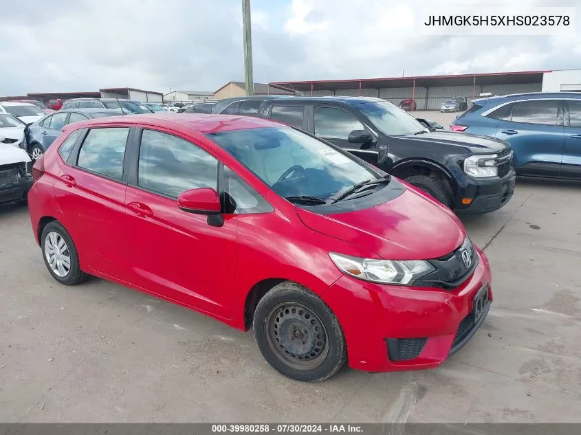 JHMGK5H5XHS023578 2017 Honda Fit Lx