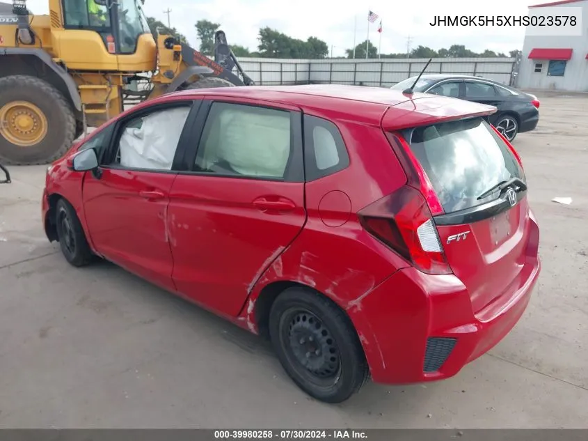 JHMGK5H5XHS023578 2017 Honda Fit Lx