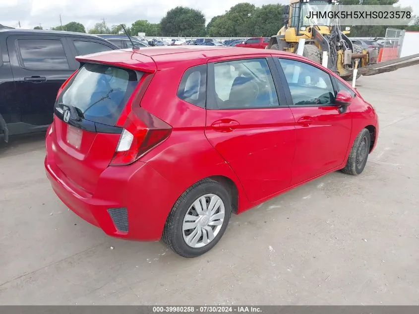 JHMGK5H5XHS023578 2017 Honda Fit Lx