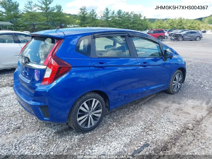 2017 Honda Fit Ex VIN: JHMGK5H7XHS004367 Lot: 40050647