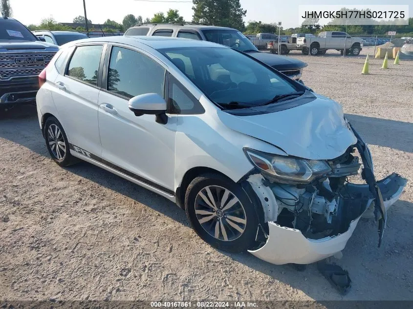 JHMGK5H77HS021725 2017 Honda Fit Ex