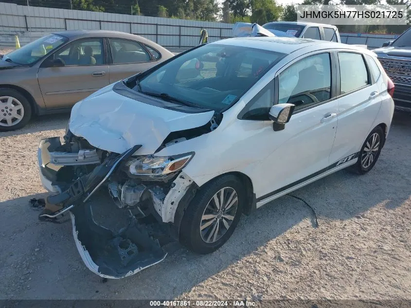 JHMGK5H77HS021725 2017 Honda Fit Ex