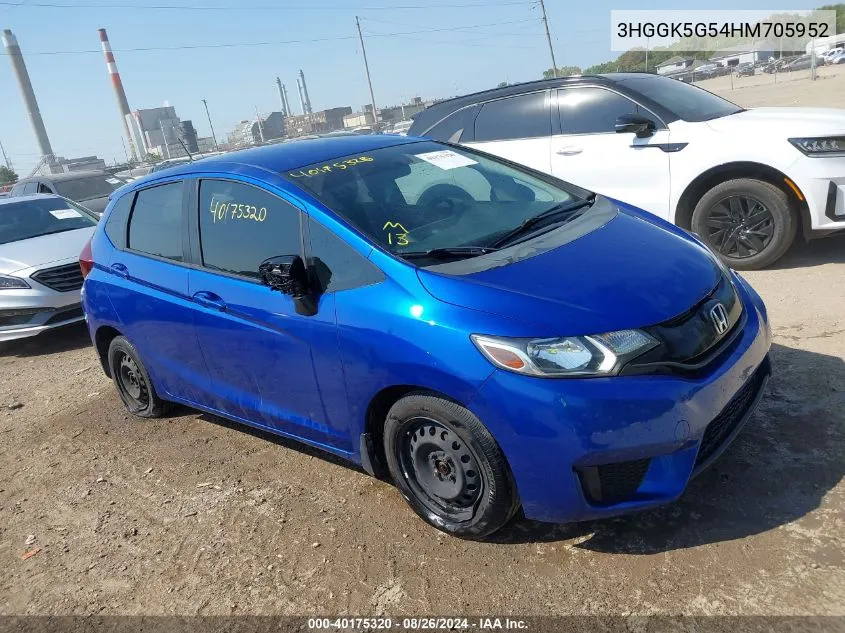 3HGGK5G54HM705952 2017 Honda Fit Lx