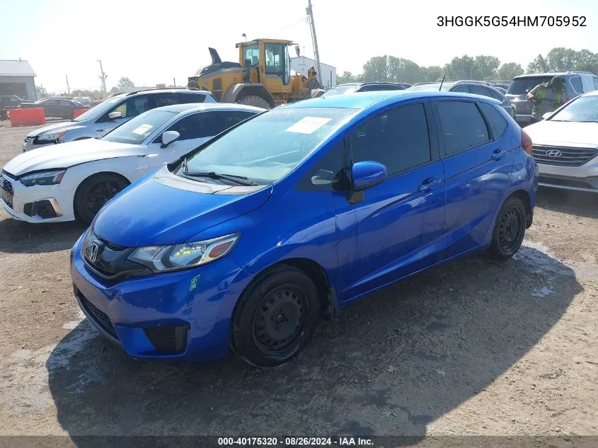 3HGGK5G54HM705952 2017 Honda Fit Lx