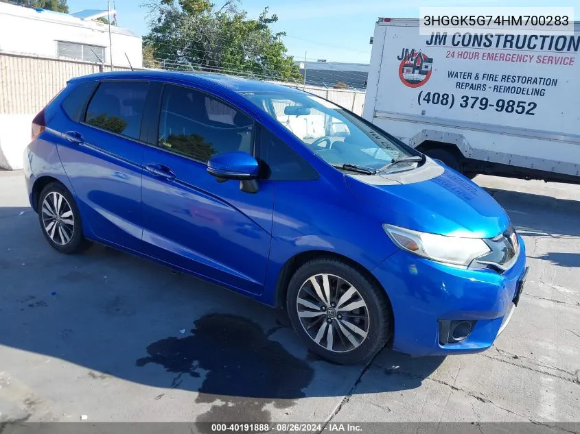 3HGGK5G74HM700283 2017 Honda Fit Ex