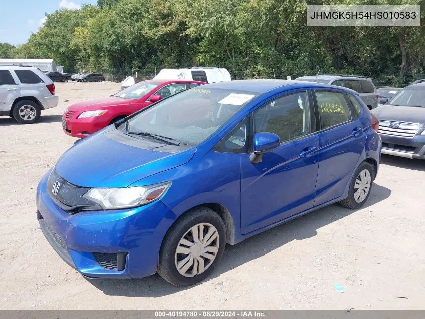 2017 Honda Fit Lx VIN: JHMGK5H54HS010583 Lot: 40194780