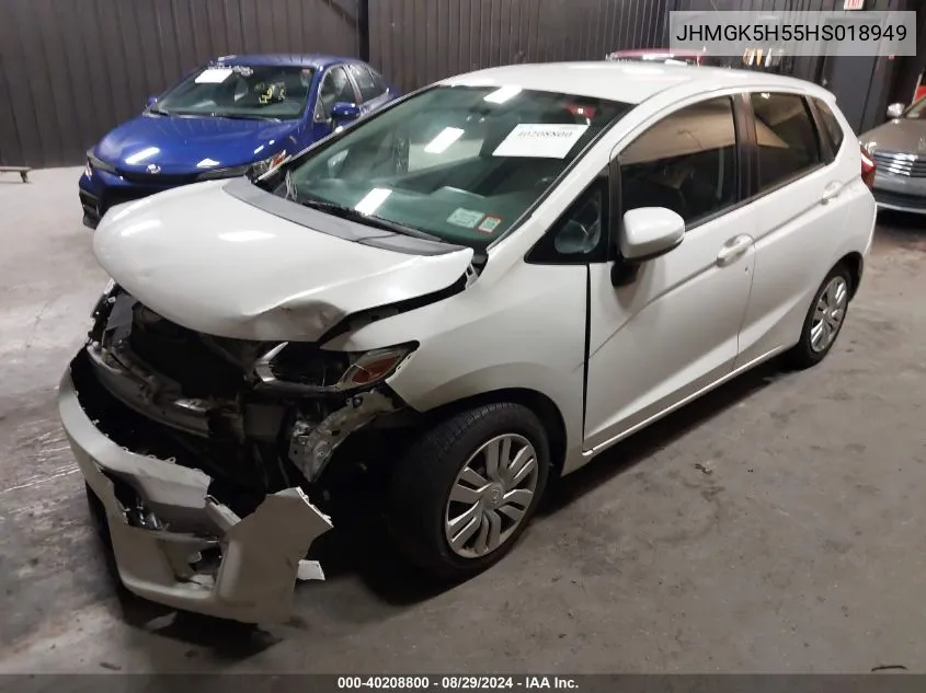 2017 Honda Fit Lx VIN: JHMGK5H55HS018949 Lot: 40208800