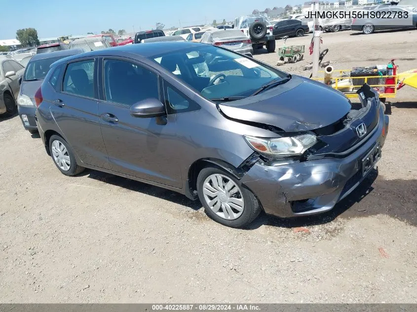 2017 Honda Fit Lx VIN: JHMGK5H56HS022783 Lot: 40225887