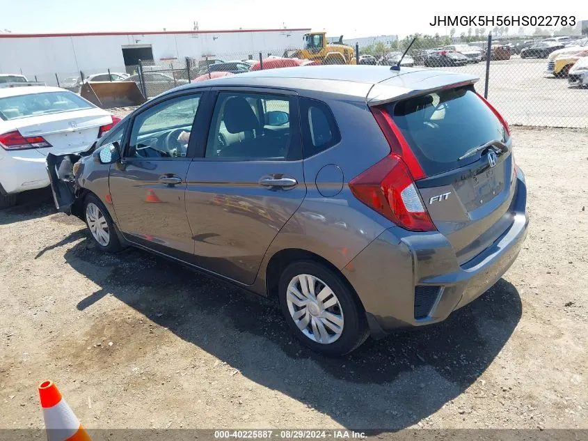 2017 Honda Fit Lx VIN: JHMGK5H56HS022783 Lot: 40225887