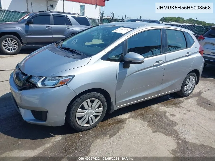 JHMGK5H56HS003568 2017 Honda Fit Lx