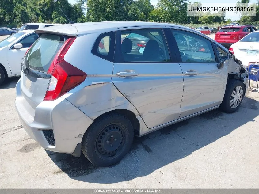 JHMGK5H56HS003568 2017 Honda Fit Lx